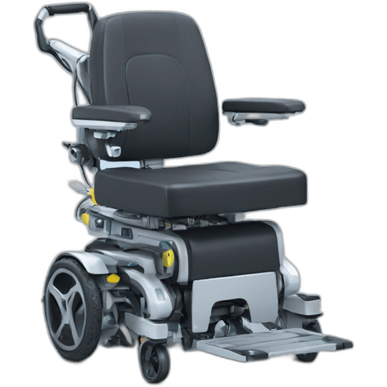 electricwheelchair with roboticarm emoji