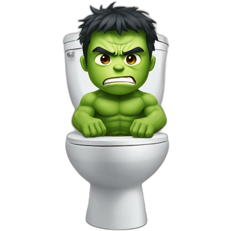 hulk on toilet emoji