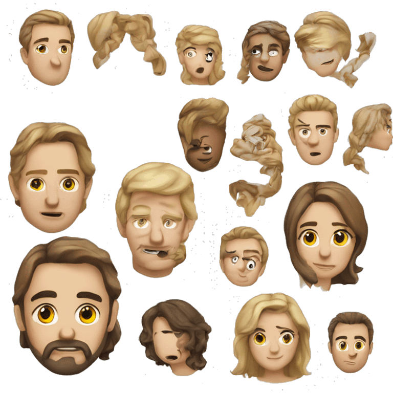 Прикусывая губу поправляет волосы за ухо emoji