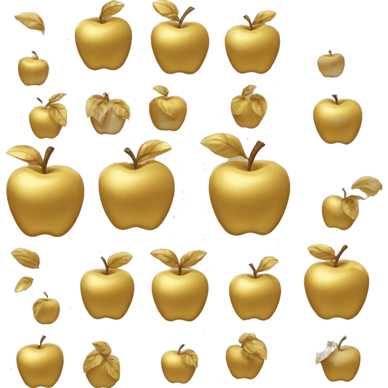 Gold apple emoji