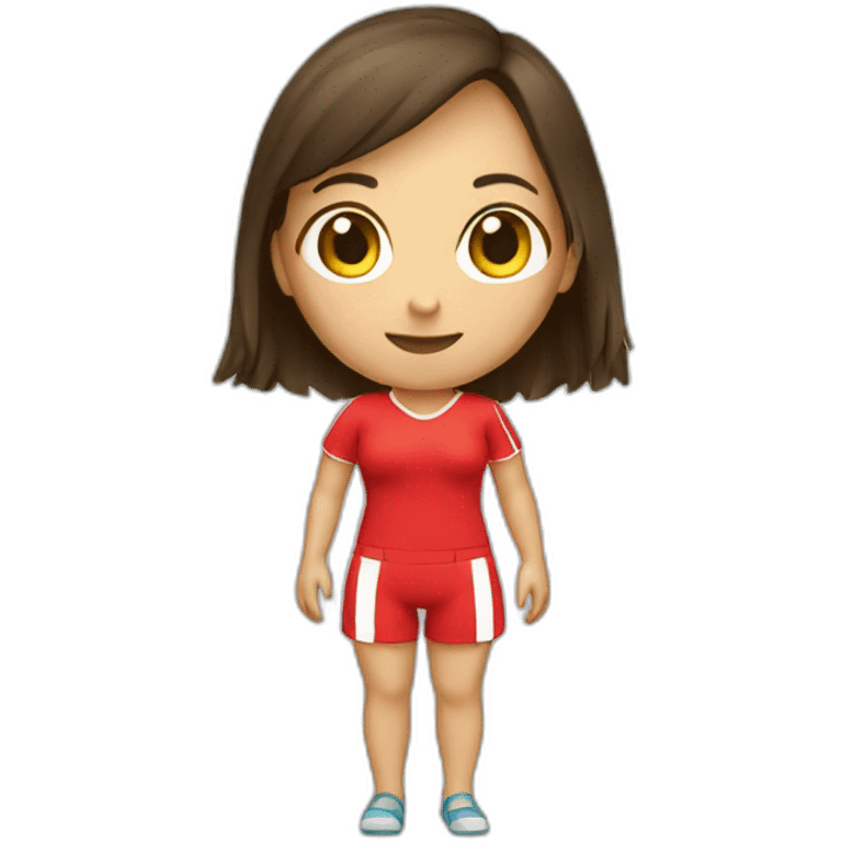 Full body | Lifeguard, Female, brunette emoji