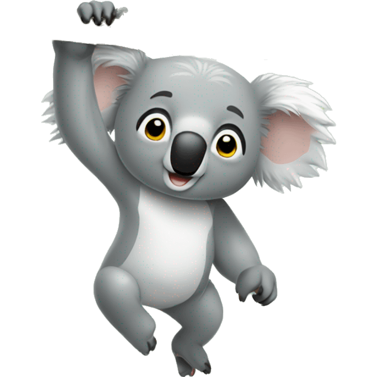 koala handstand emoji