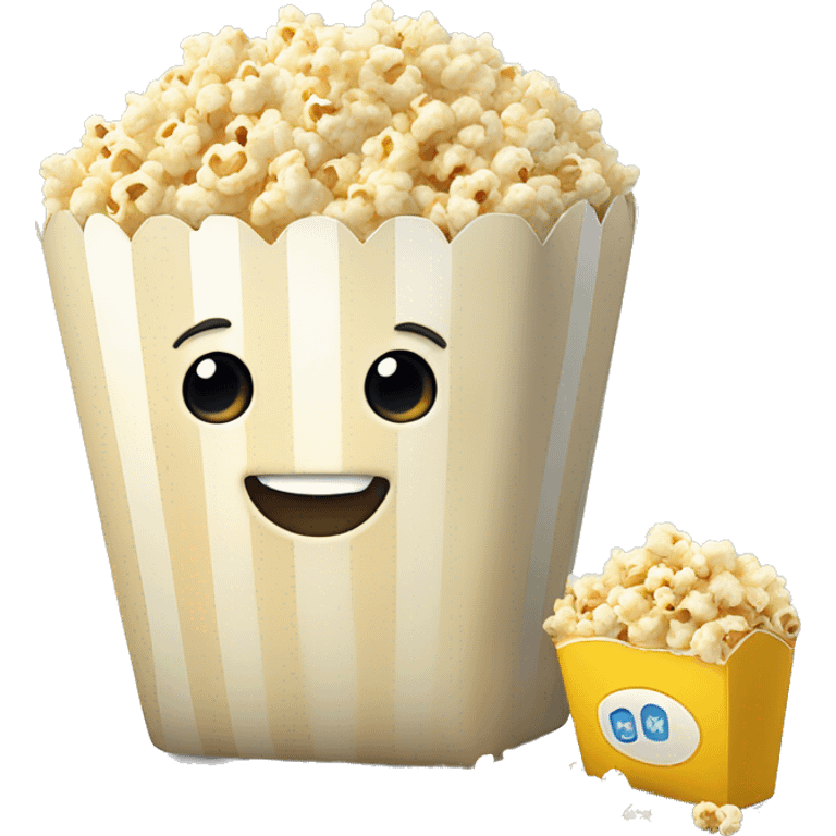 Popcorn in weißer Tüte  emoji