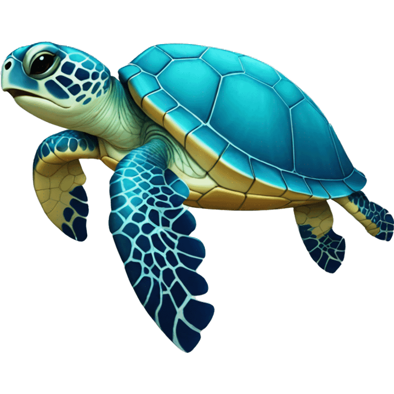 blue sea turtle emoji