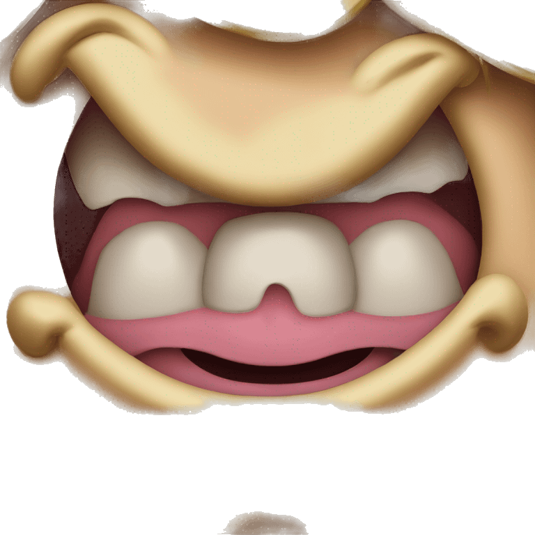 Donald trump biting his lip emoji