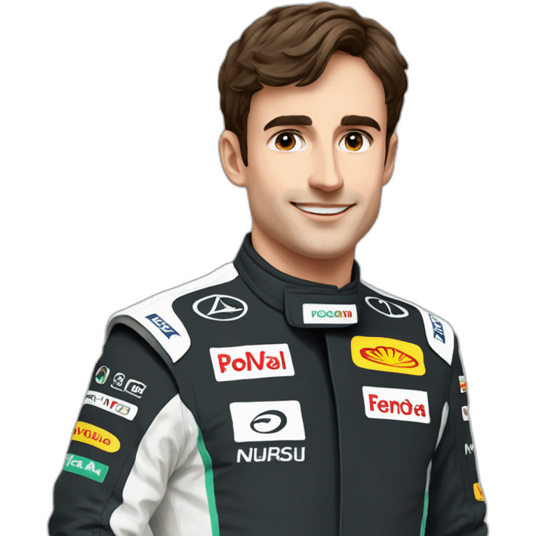 Charle Leclerc dans une f1 emoji