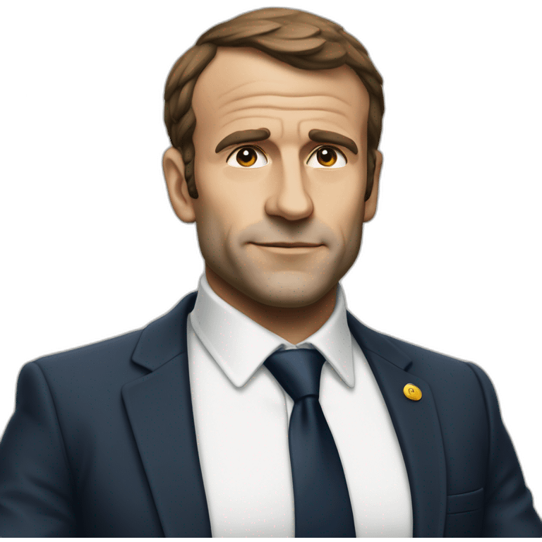 Macron en soutien gorge emoji