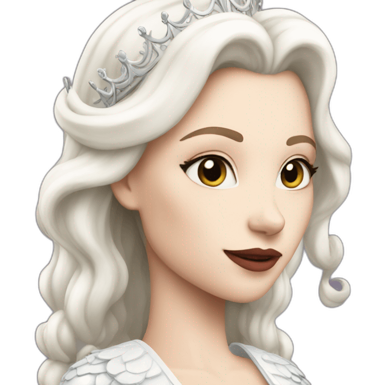 white queen emoji