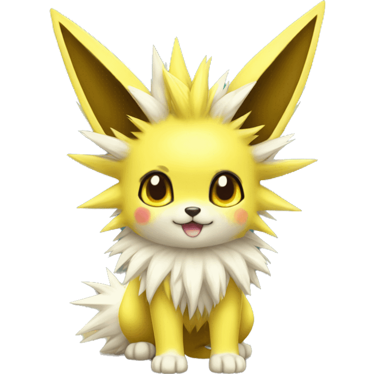 Kawaii Cool Jolteon full body emoji