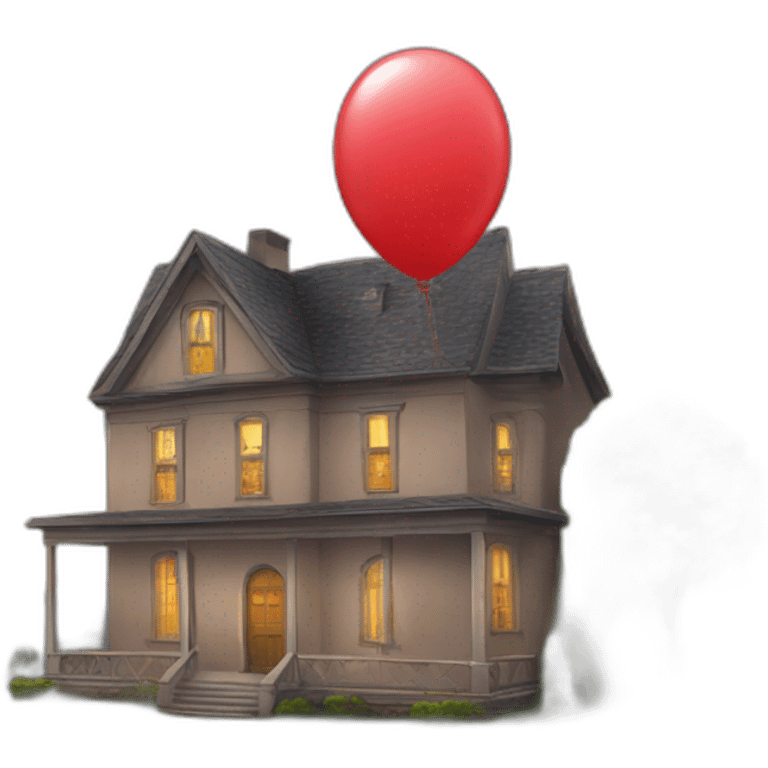 Maison Avec ballon emoji