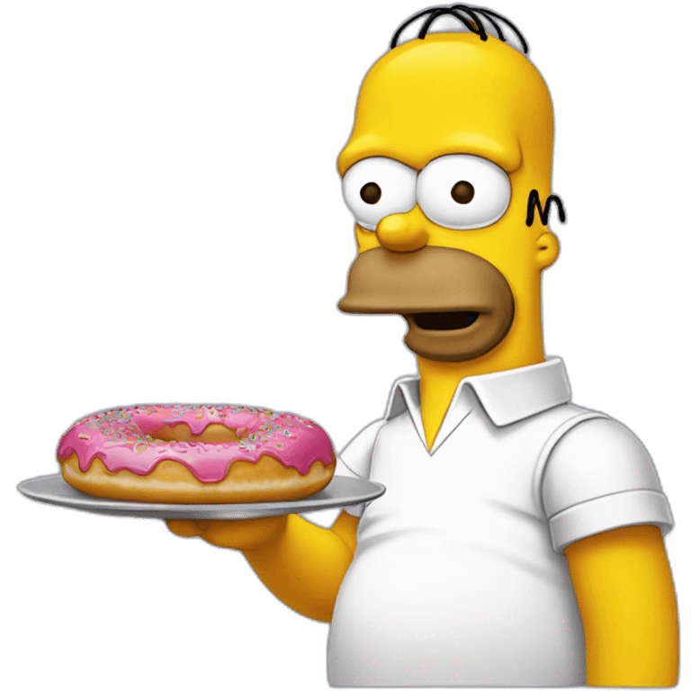 Homer-simson-eat-donut emoji