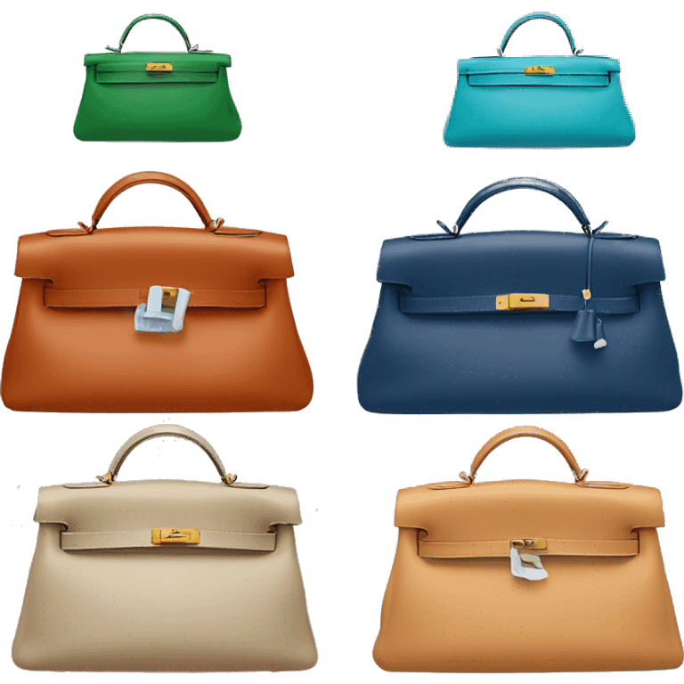 Hermes bag Kelly in different colors  emoji