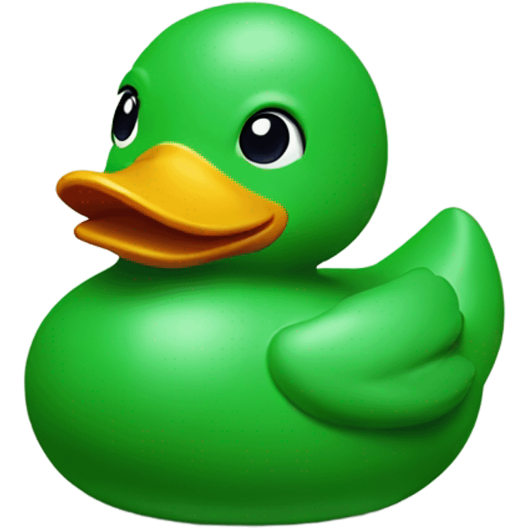 green rubber duck emoji