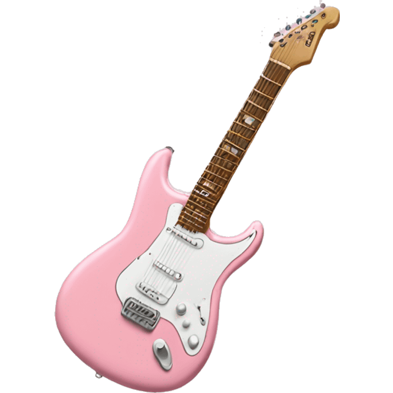 light pink electric guitar  emoji