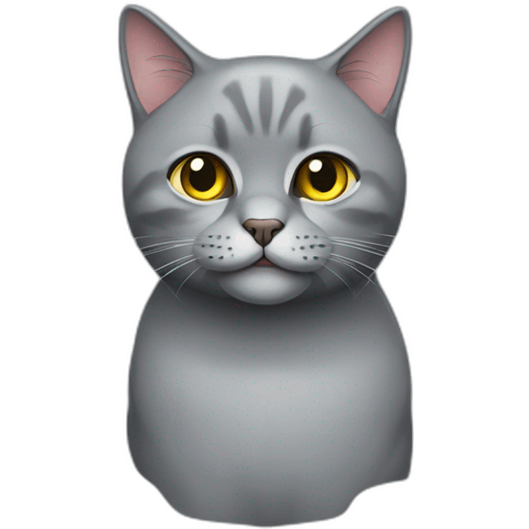 British grey cat emoji