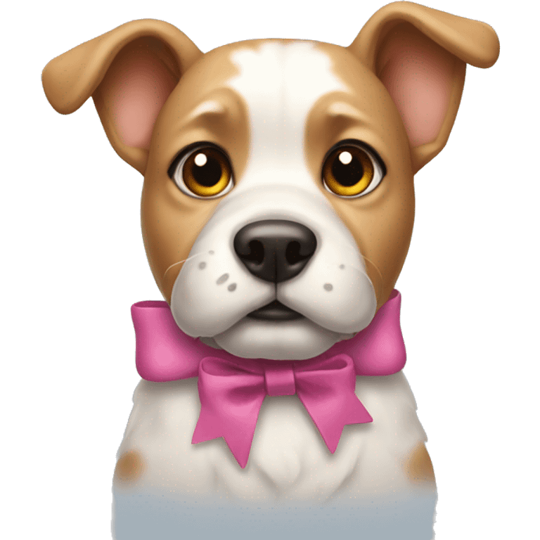 A dog with bows  emoji