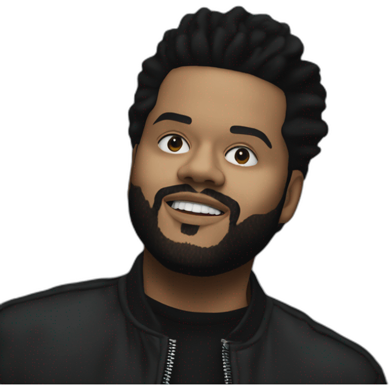 The weeknd from his blinding lights music videos emoji