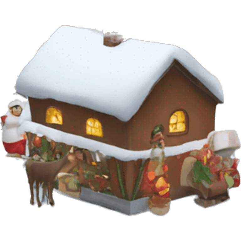 Christmas village emoji