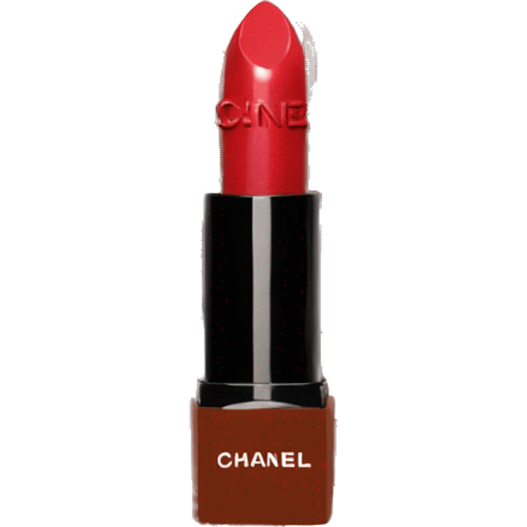 chanel lipstick red brown  emoji