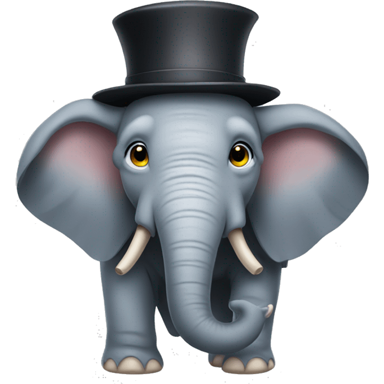 elephant wearing a hat  emoji