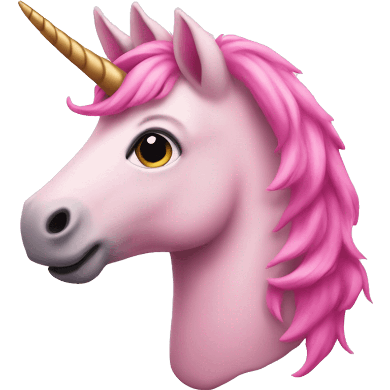 Pink unicorn emoji