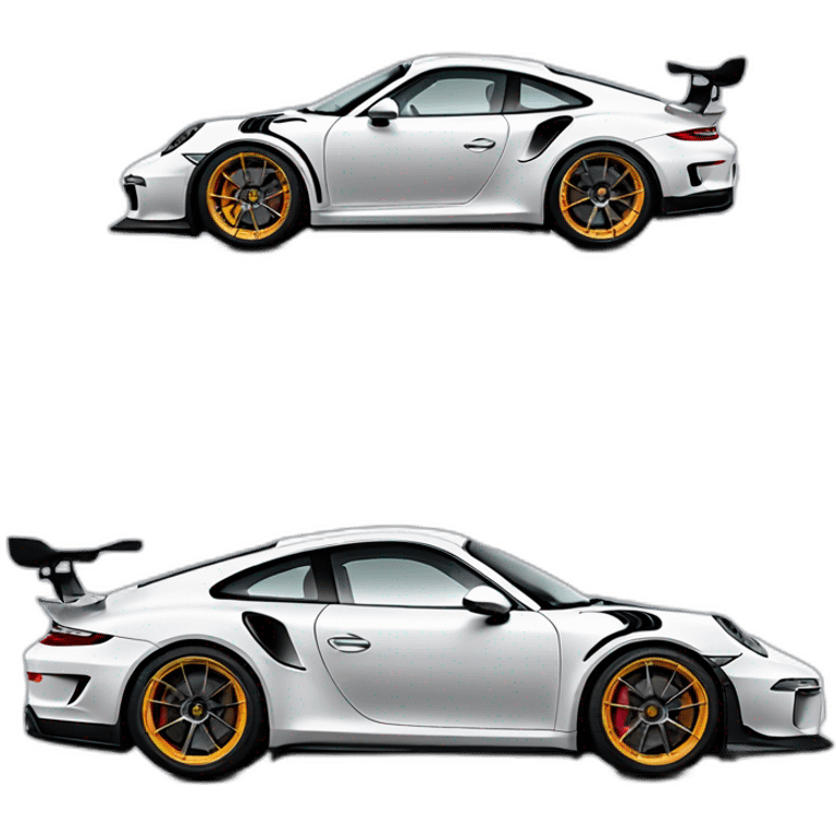 Side view porsche 911 gt3 rs emoji