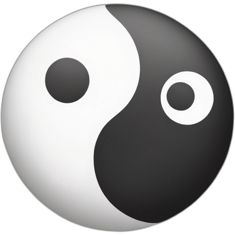 ying and yang emoji