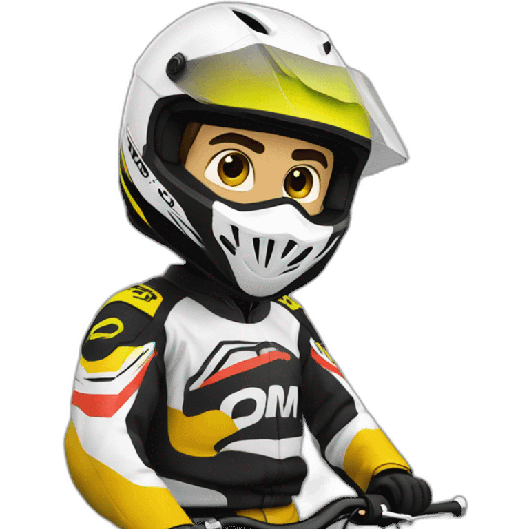 Un mec sur une moto cross emoji