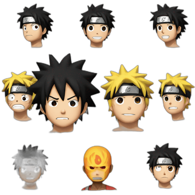 naruto vs luffy emoji