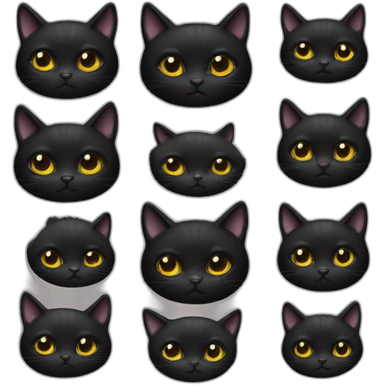 black cats emoji