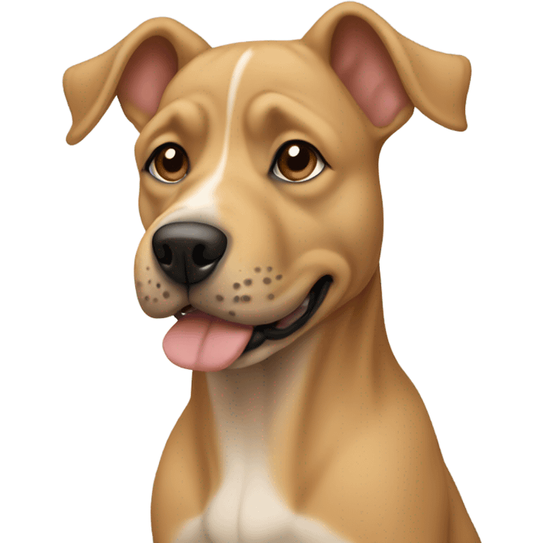 shar pai wrinkle tan coloured dog  emoji