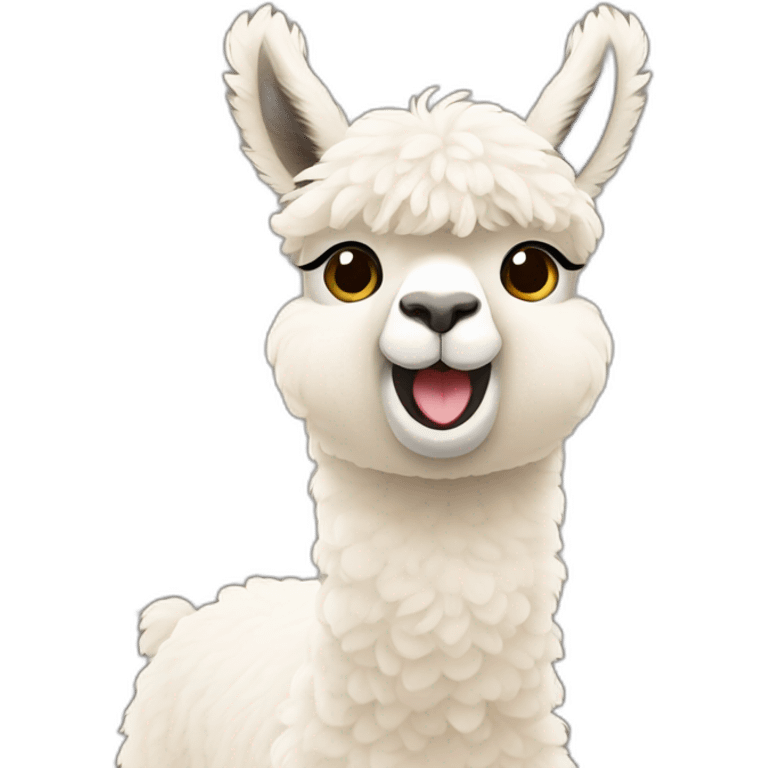 cute alpaca dance emoji