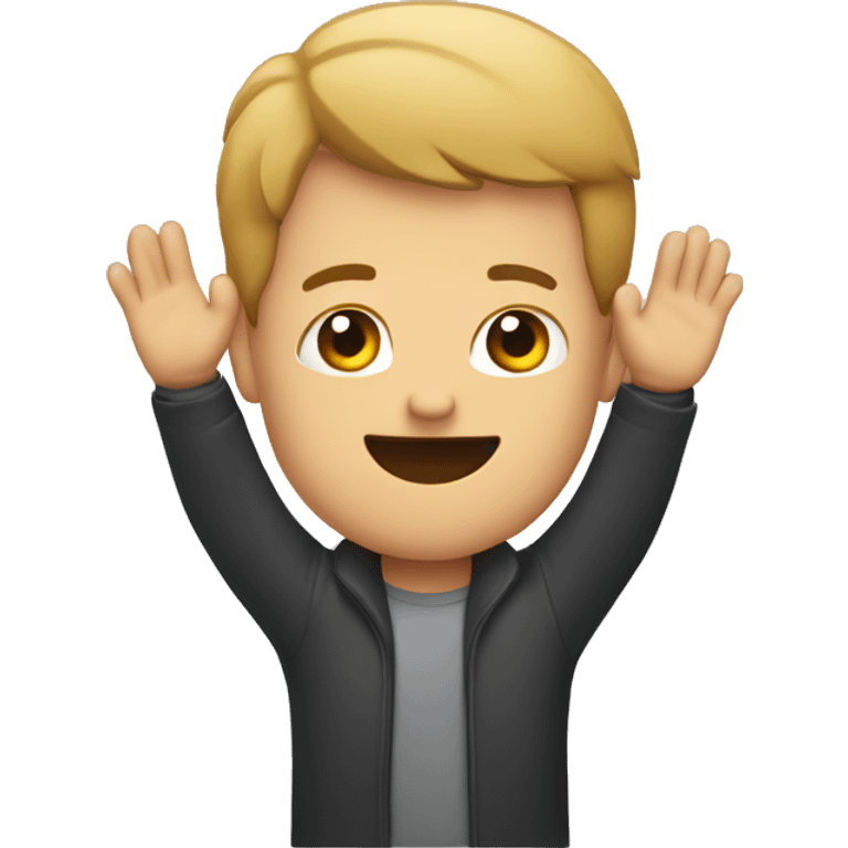 Person with hands up emoji