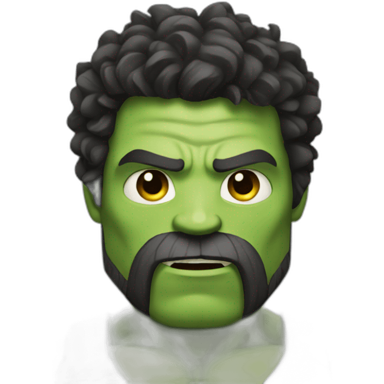 hulk with beard emoji