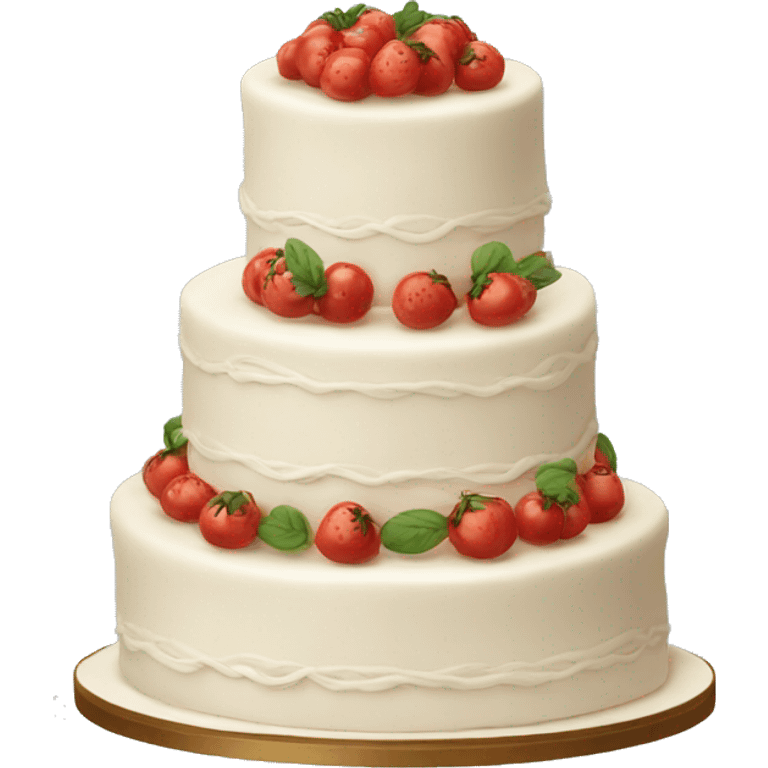 Traditional Italian wedding cake emoji