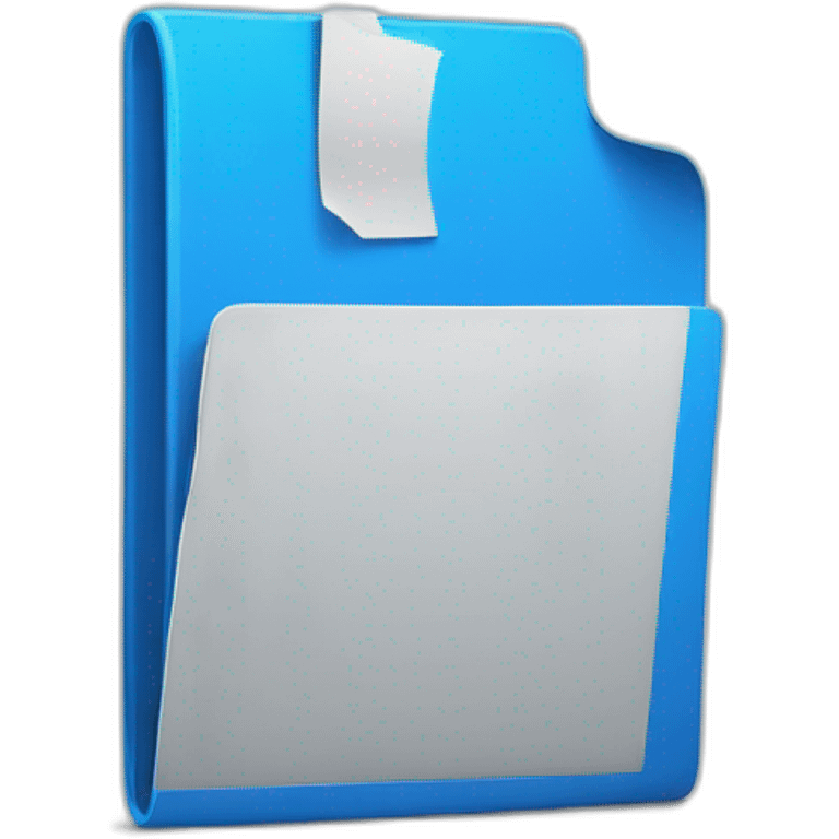 blue folder emoji