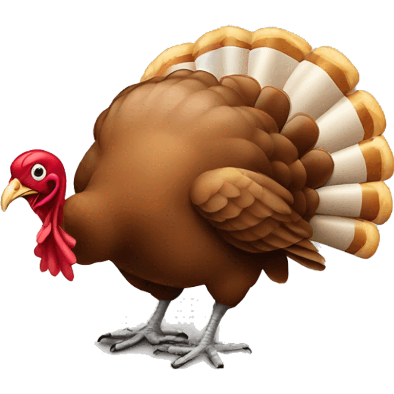 Turkey eating turkey  emoji