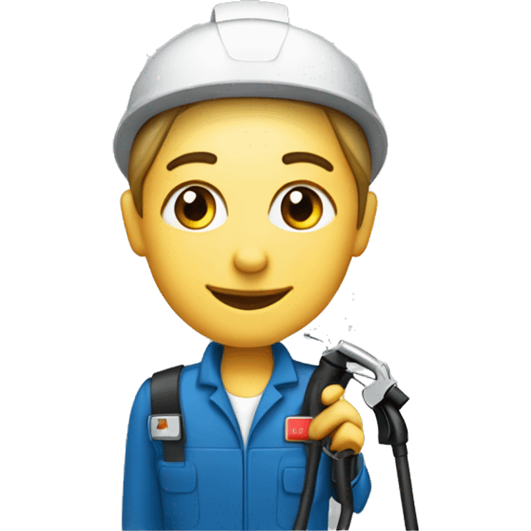 Fuel Attendant with a fuel pump nozzle emoji