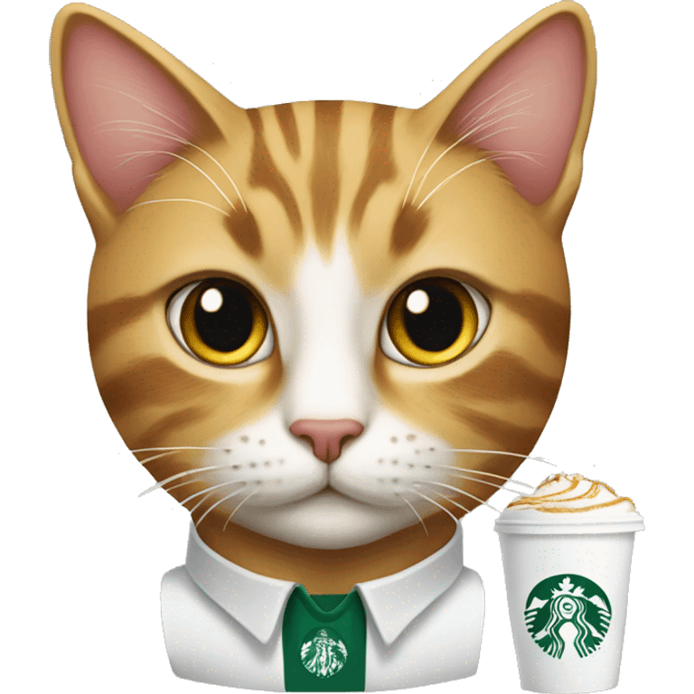 Starbucks worker cat emoji