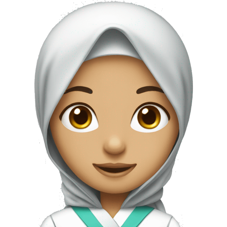 Cute dentist in hijab  emoji