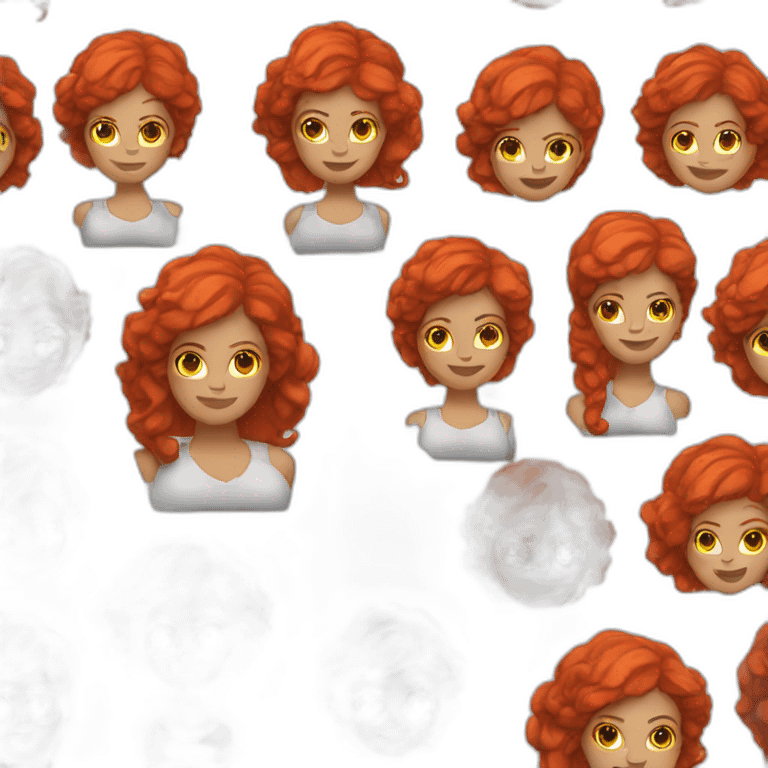 woman red hair motorcycle emoji