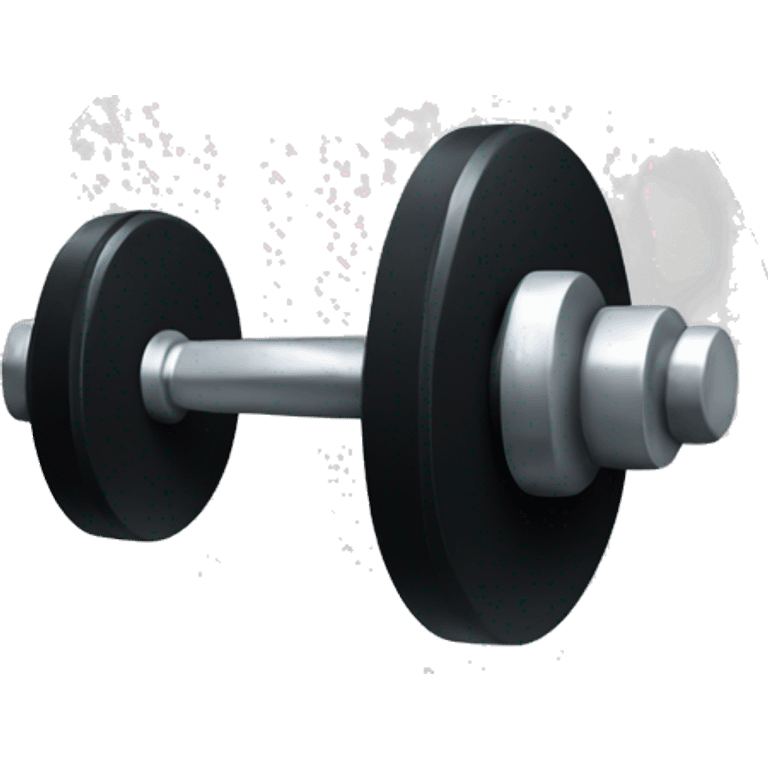 black dumbbell emoji