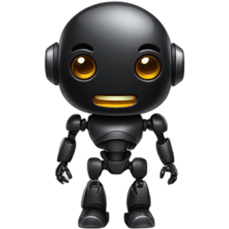 cute black robot emoji