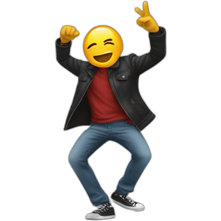 homme faisant un dab emoji