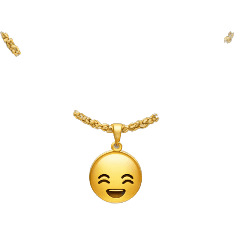 gold necklace emoji