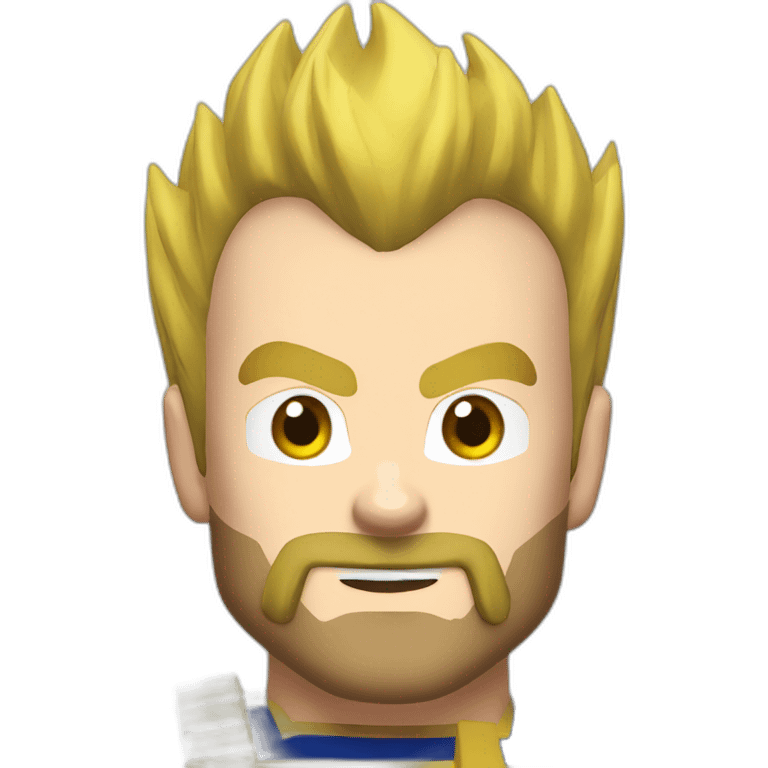 vegeta blond beard emoji