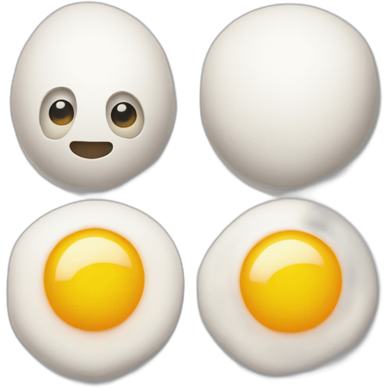 Sunny-side-up egg with eye  emoji