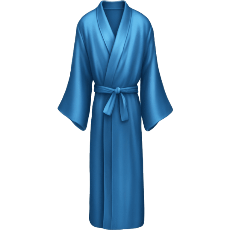 Blue silk robe emoji