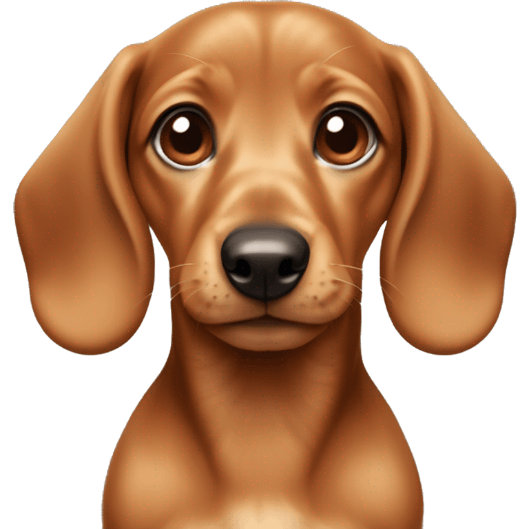 light brown daschund puppy emoji