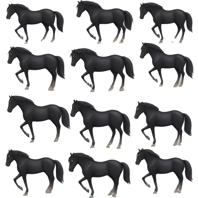 Black horse emoji